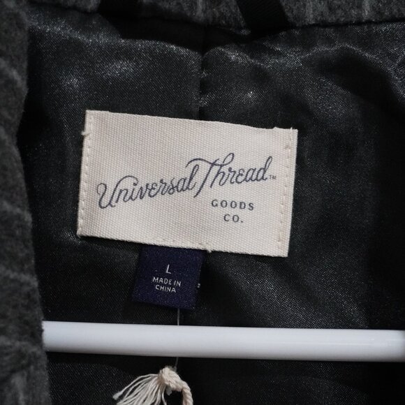 Grey Wool Like Pinstripe Relaxed Over Sized Fit Blazer - Women's Size La… - Picture 14 of 14